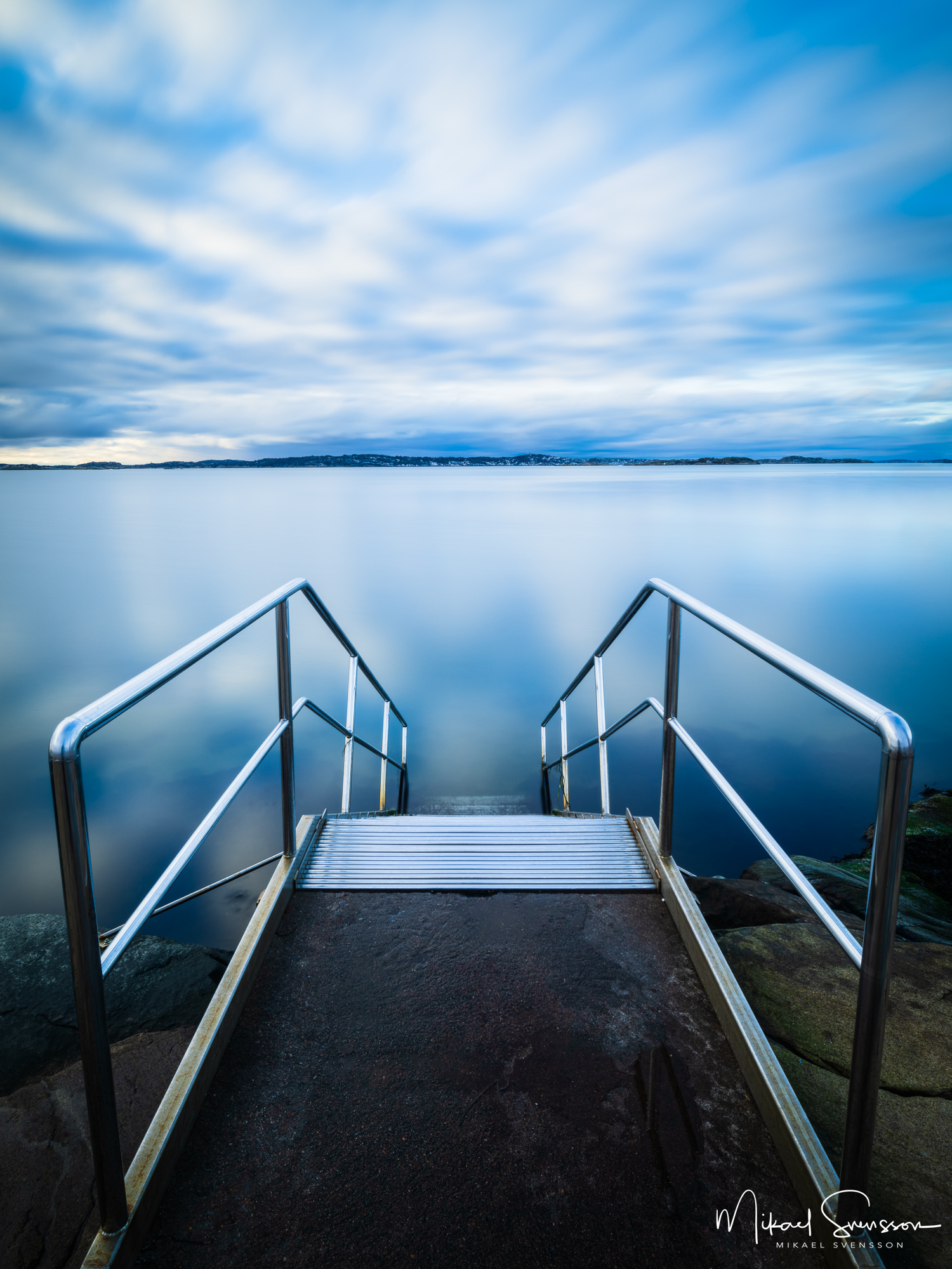 Badtrappa vid Fiskebäck, Göteborg.