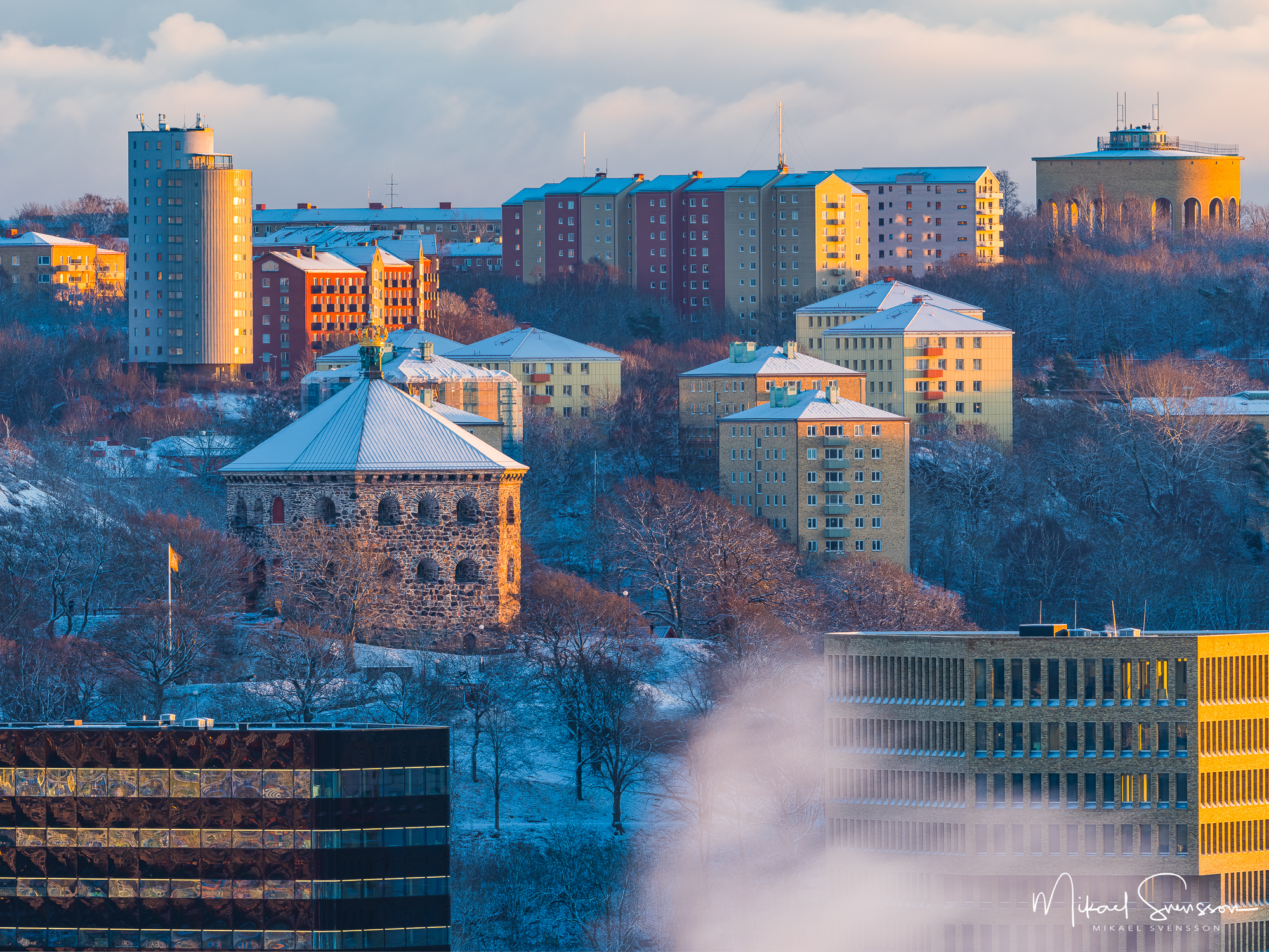 Skansen Kronan och Guldhedens vattentorn, Göteborg.