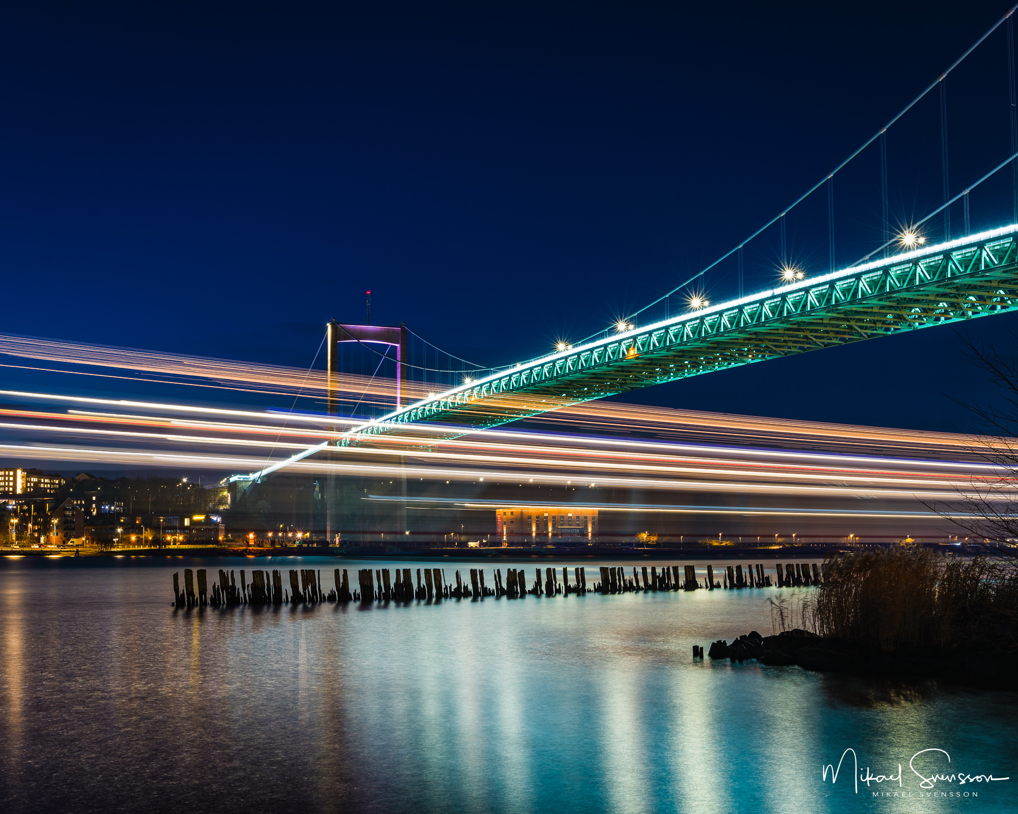 Stena Line passerar under Älvsborgsbron.