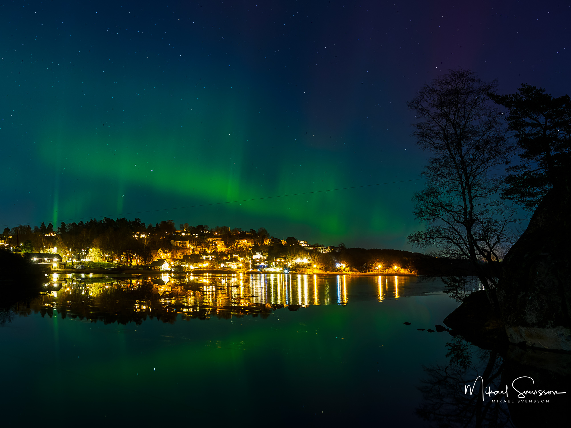 Norrsken i Mölndal.