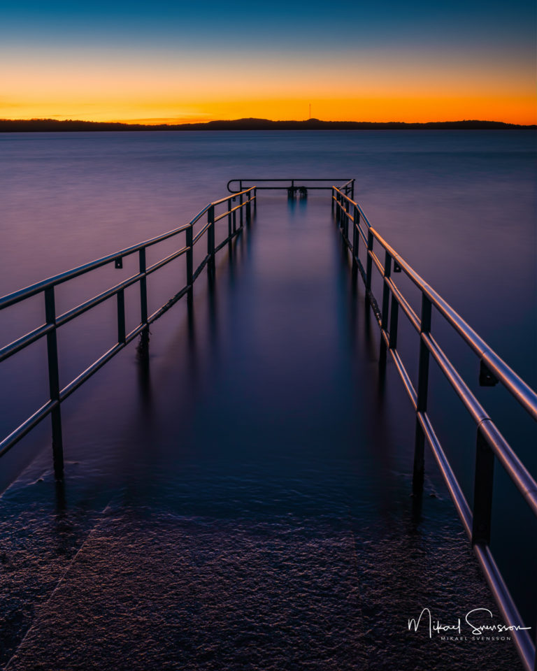Solnedgång vid Sillvik, Hisingen.