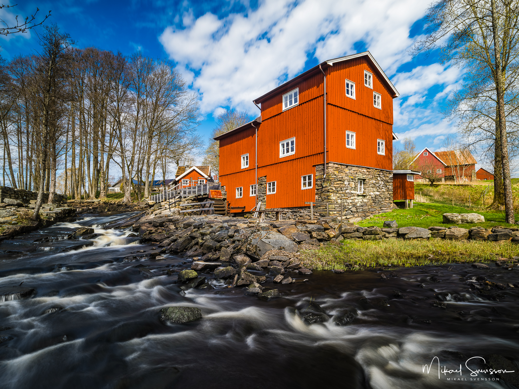 Lockö kvarn i Hyssna, Marks kommun.