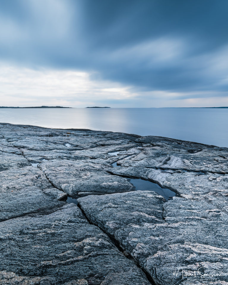 Lång exponering vid Frillesås, Kungsbacka kommun.