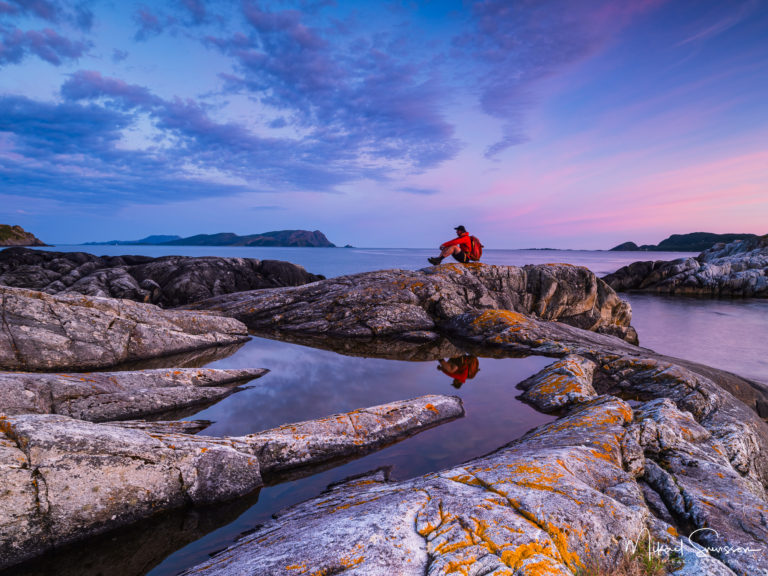 Kustlandskap vid Bremangerlandet, Vestland fylke, Norge