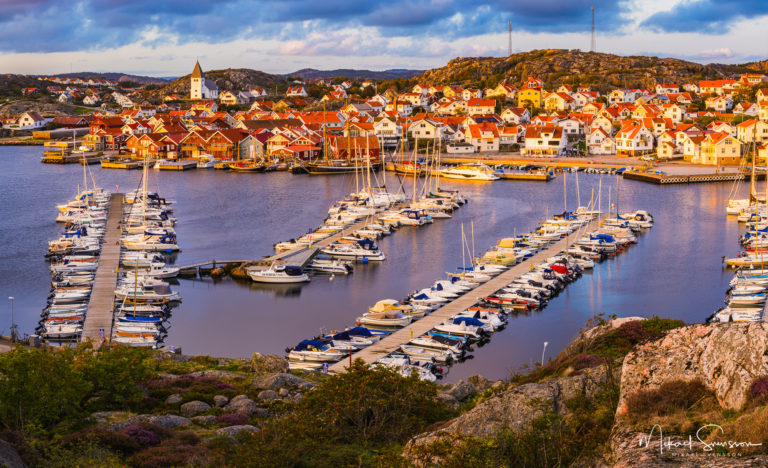 Panorama över Skärhamn , Tjörns kommun, Bohuslän.