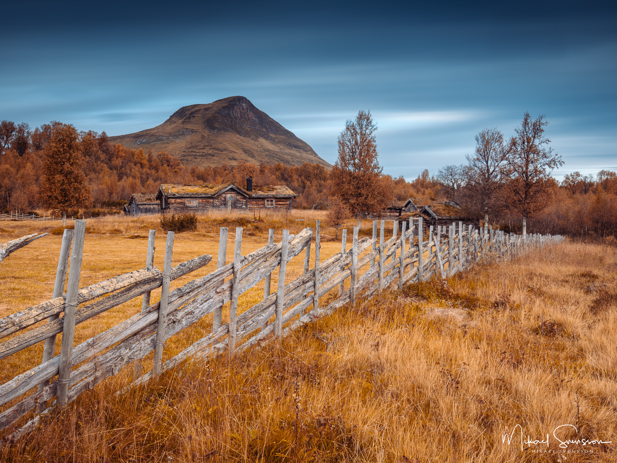 Höstfärger vid Storkläppvallen, Härjedalen.