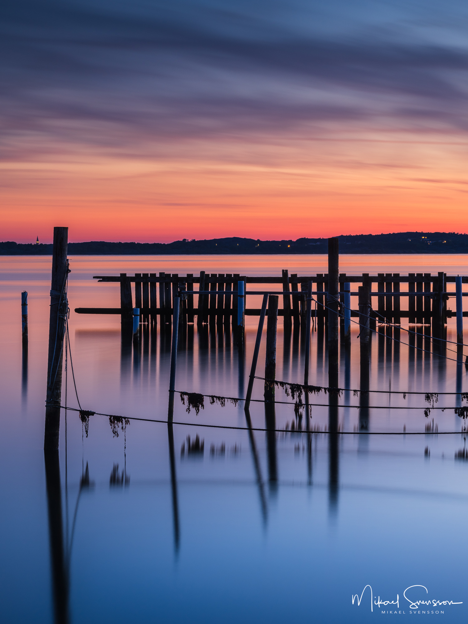 Solnedgång vid Tumlehed, Hisingen.