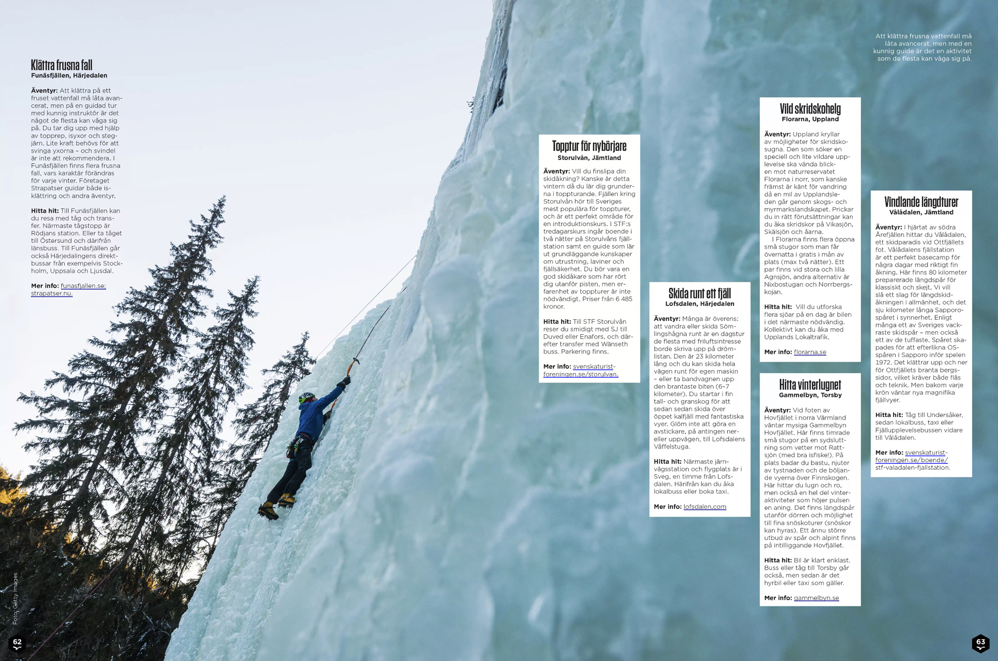 Isklättring i Utemagasinet nr 11 / 2023.