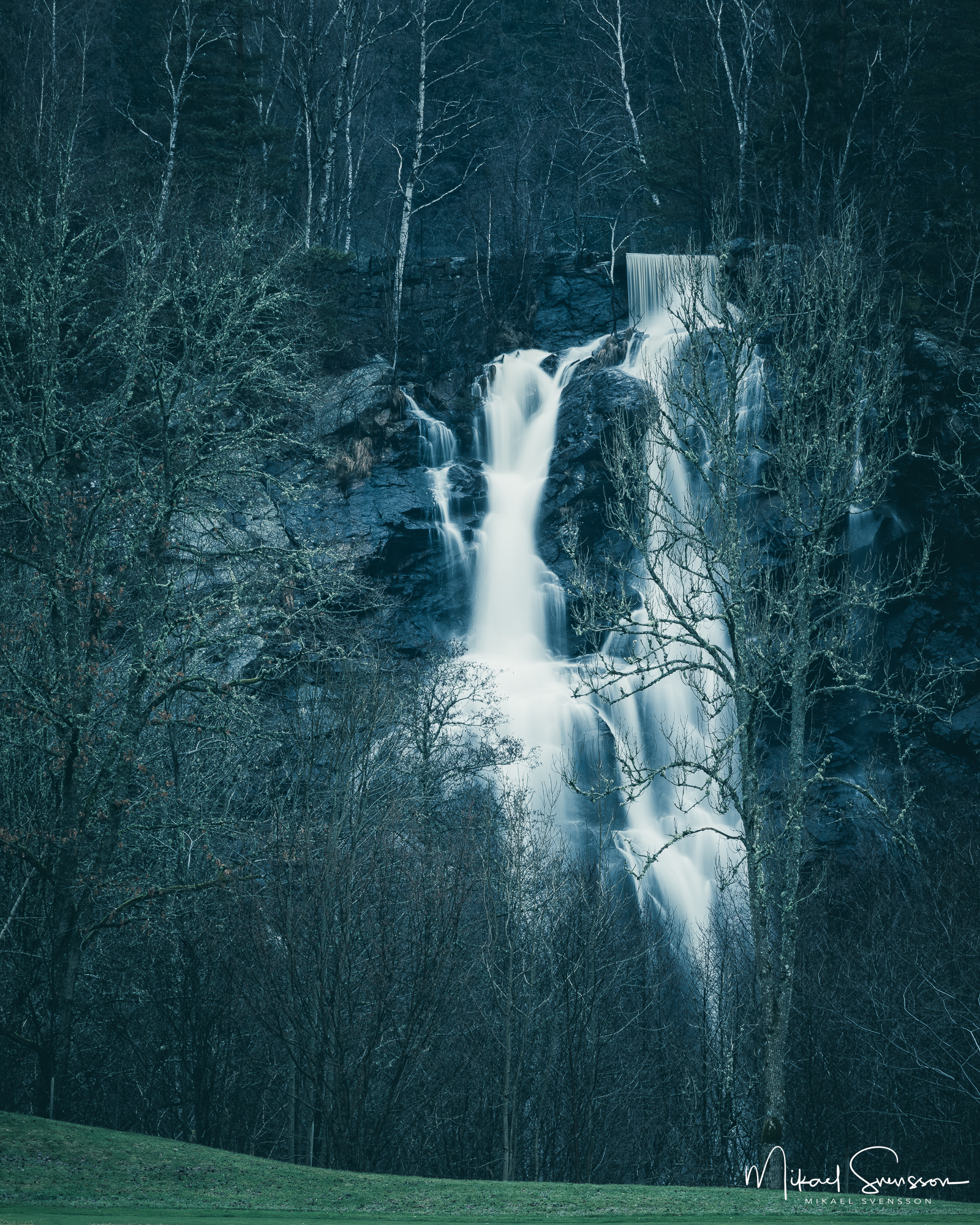 Lysegårdens vattenfall, Kungälvs kommun. Foto: Mikael Svensson