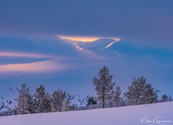 Grövelsjöfjällen i vinterskrud. Foto: Mikael Svensson