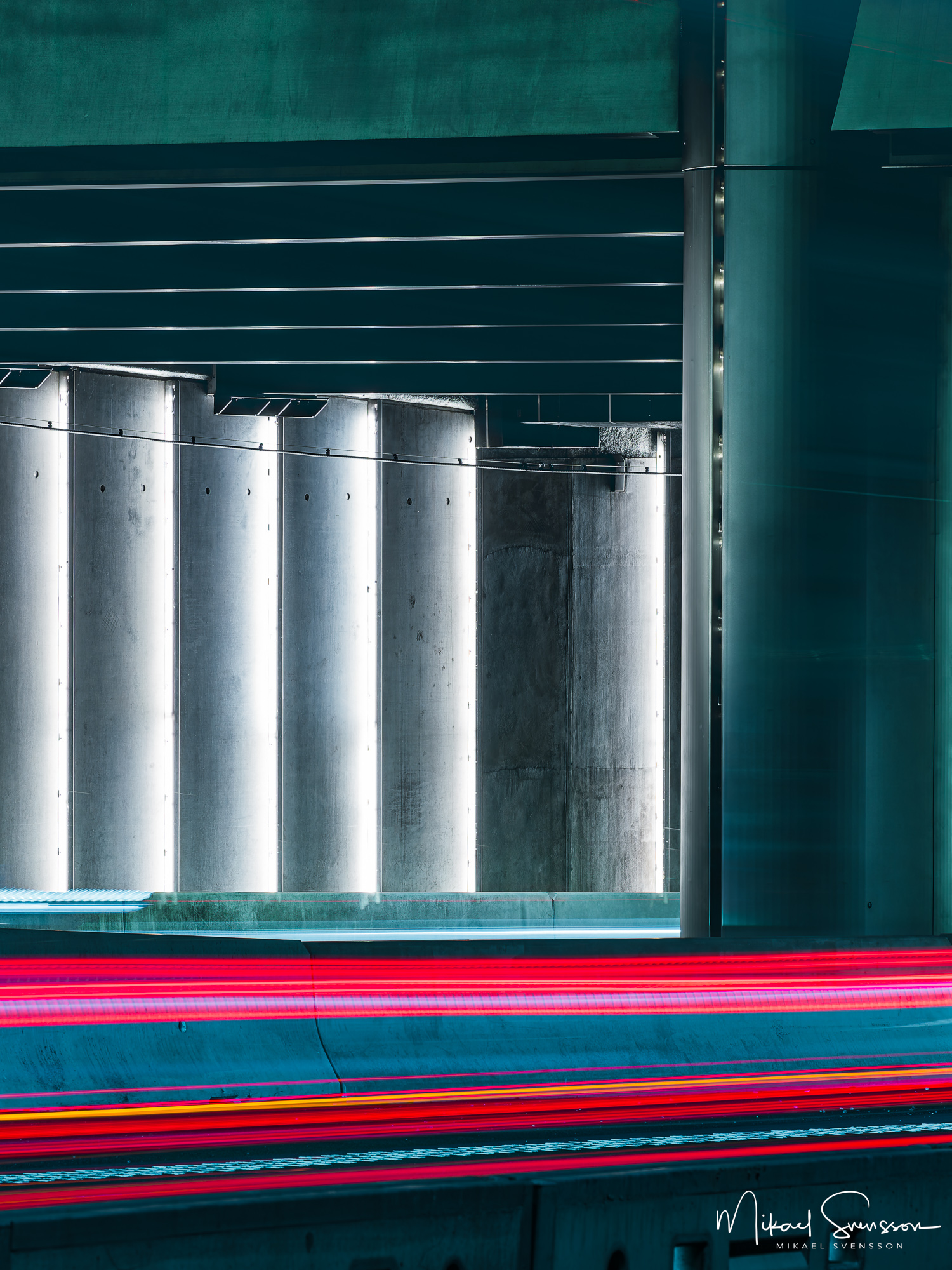 Trafik i Tingstadstunneln, Hisingen.