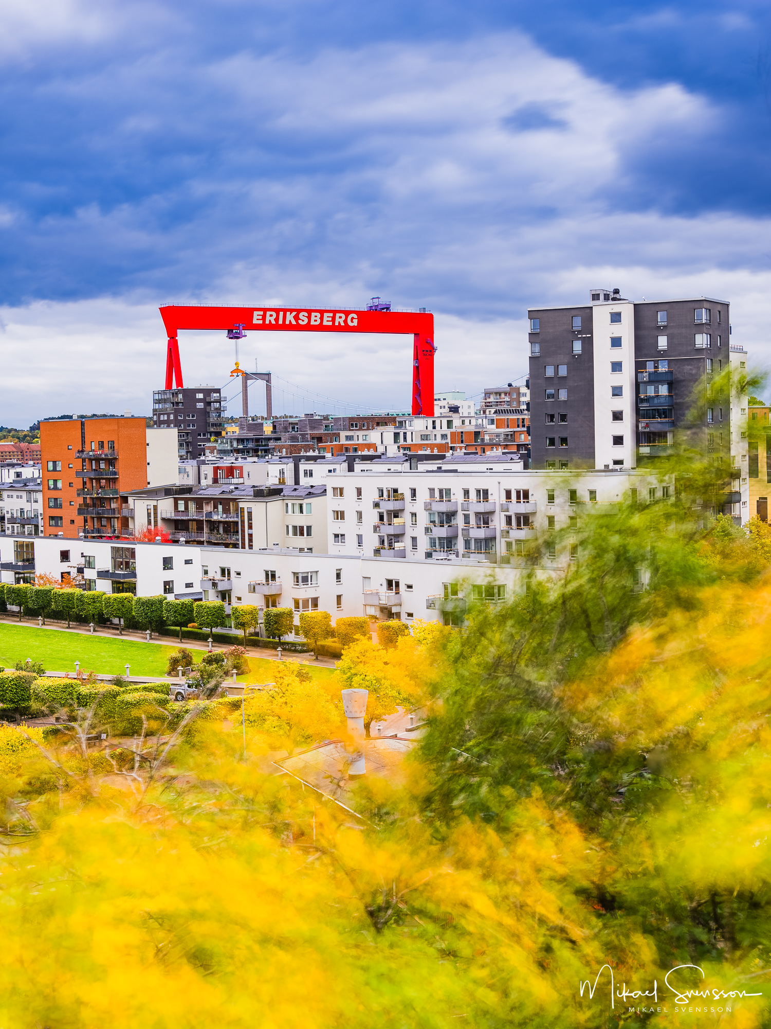 Höstfärger vid Eriksberg, Hisingen - Göteborg.