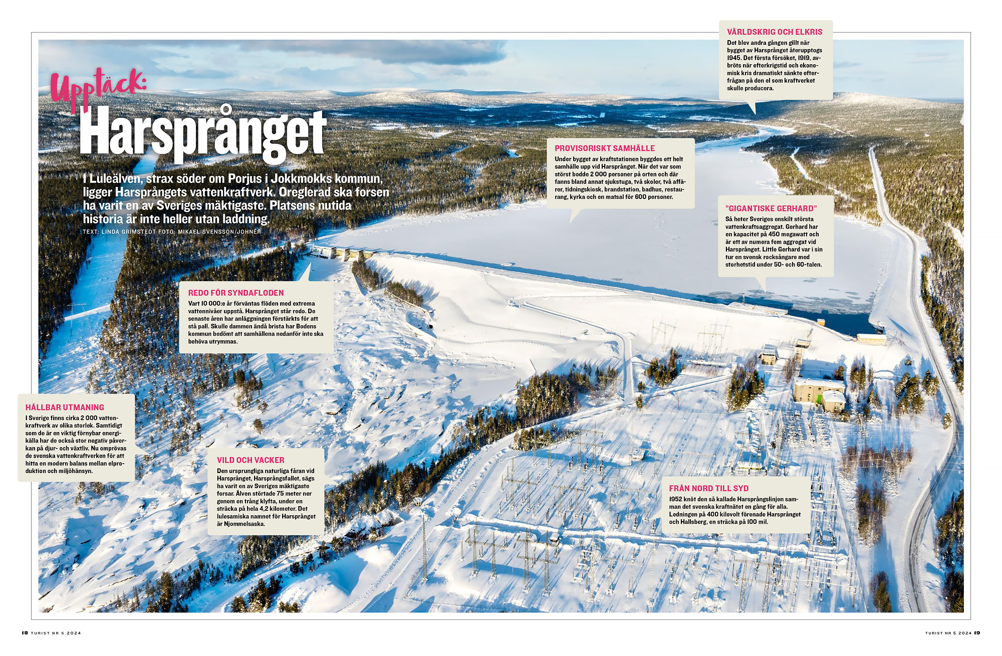 Upptäck Harsprånget i senaste numret av Turist