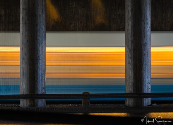 Spårvagn i rörelse, Göteborg.