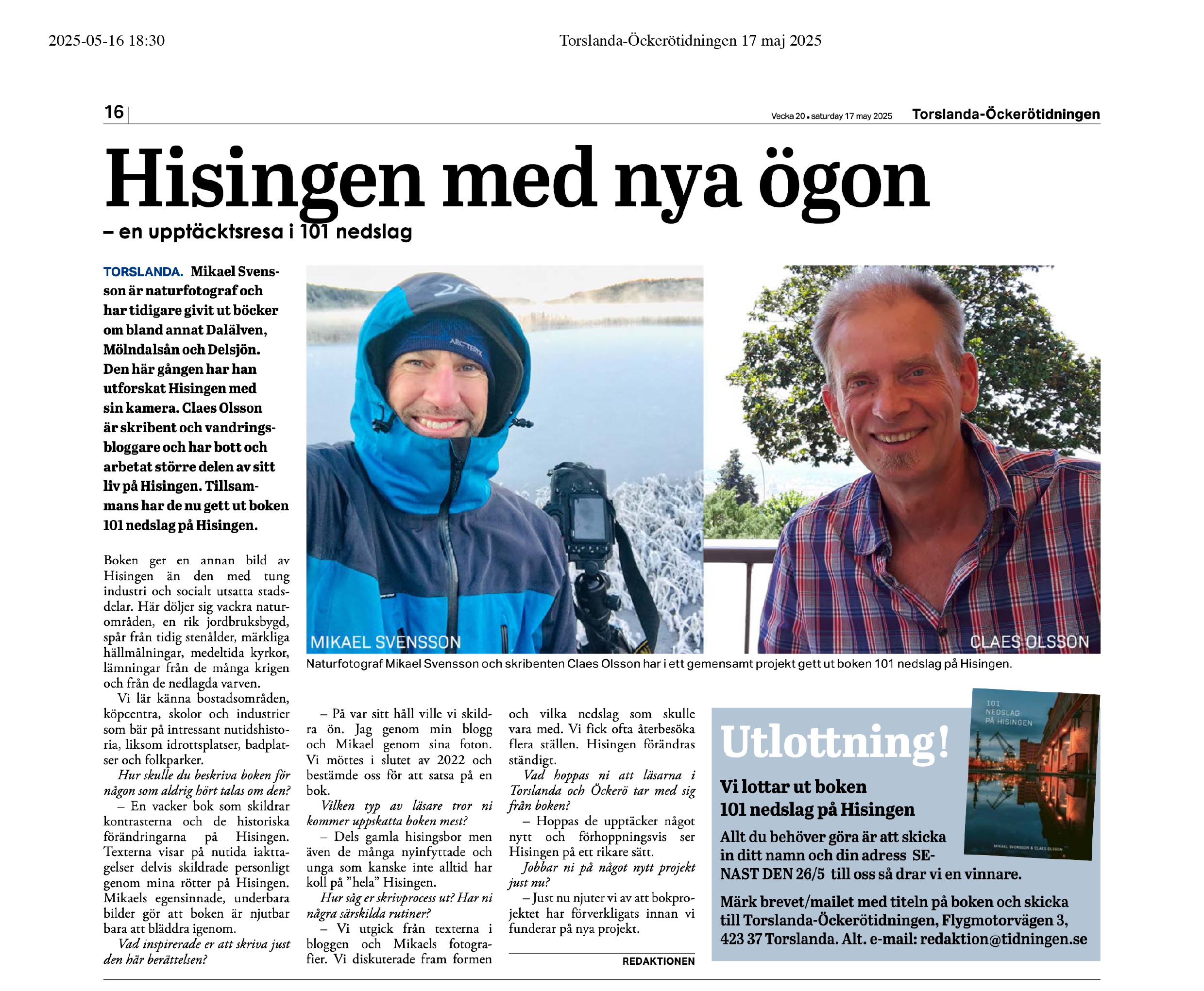 Hisingen med nya ögon – en upptäcktsresa i 101 nedslag.