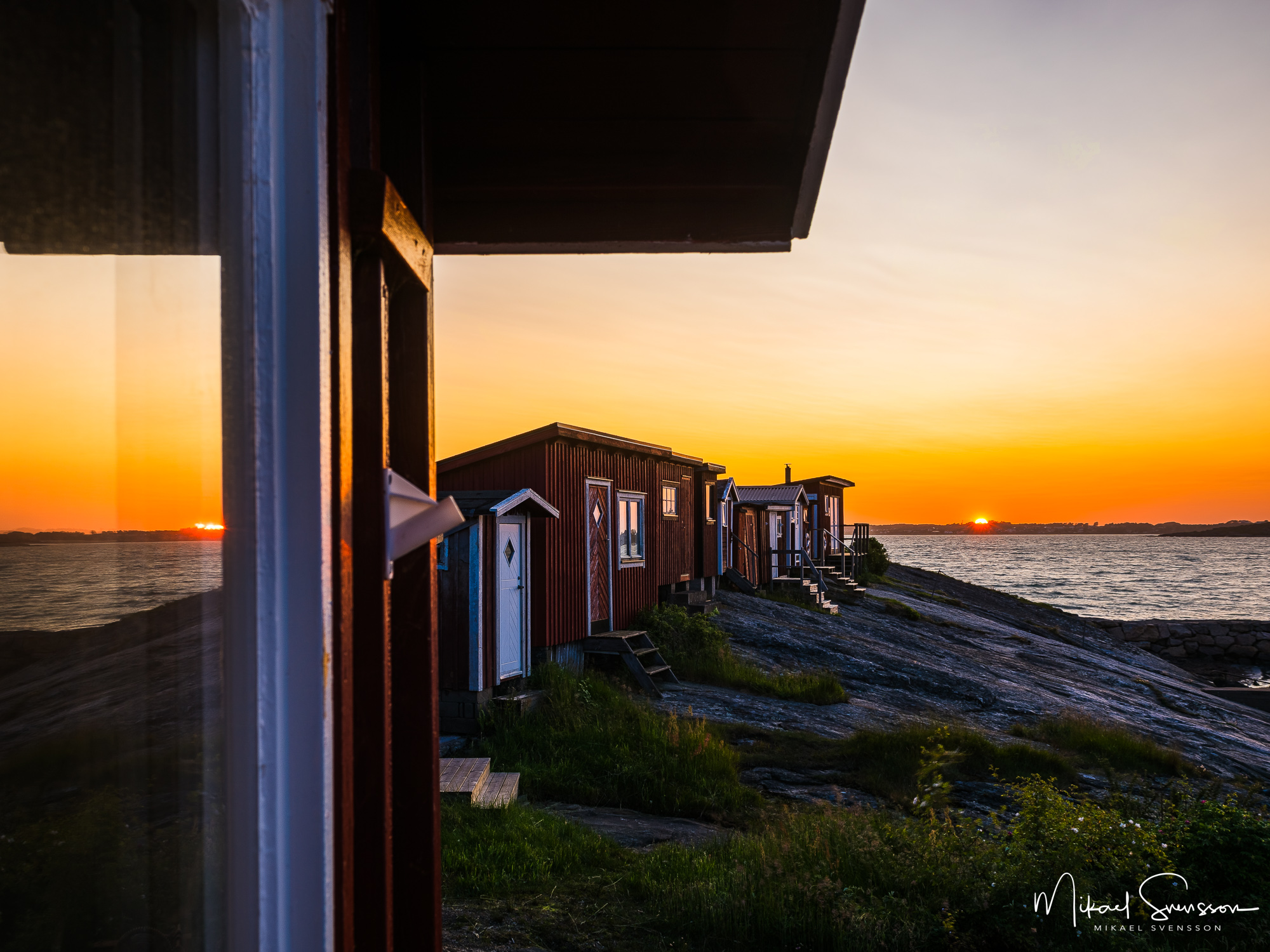 Solnedgång vid Torstensvik, Frillesås.