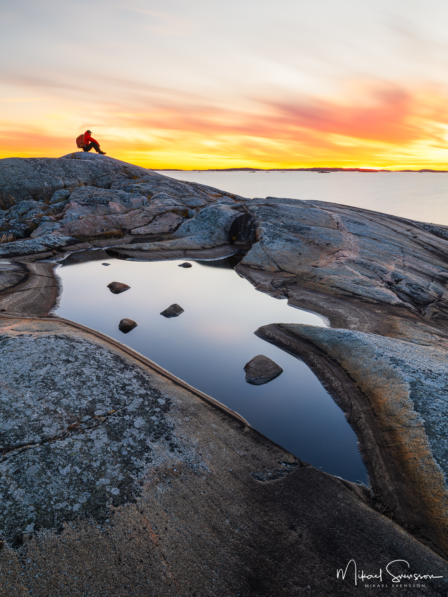 Solnedgång vid Amundön