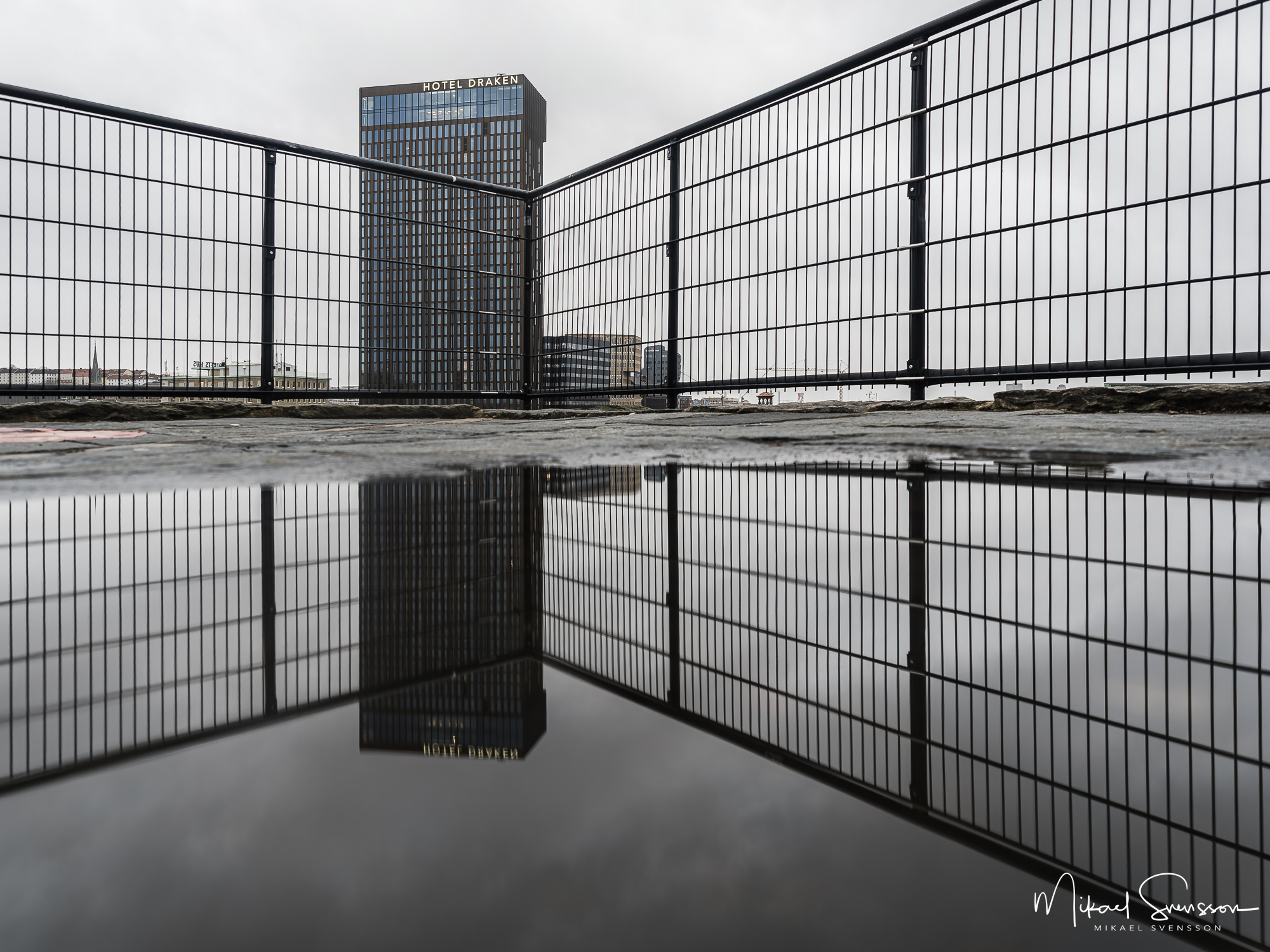 Spegling av Clarion Hotel Draken, Göteborg