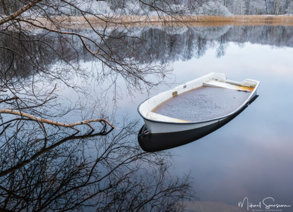 Båt i Ståloppet, Mölndal.
