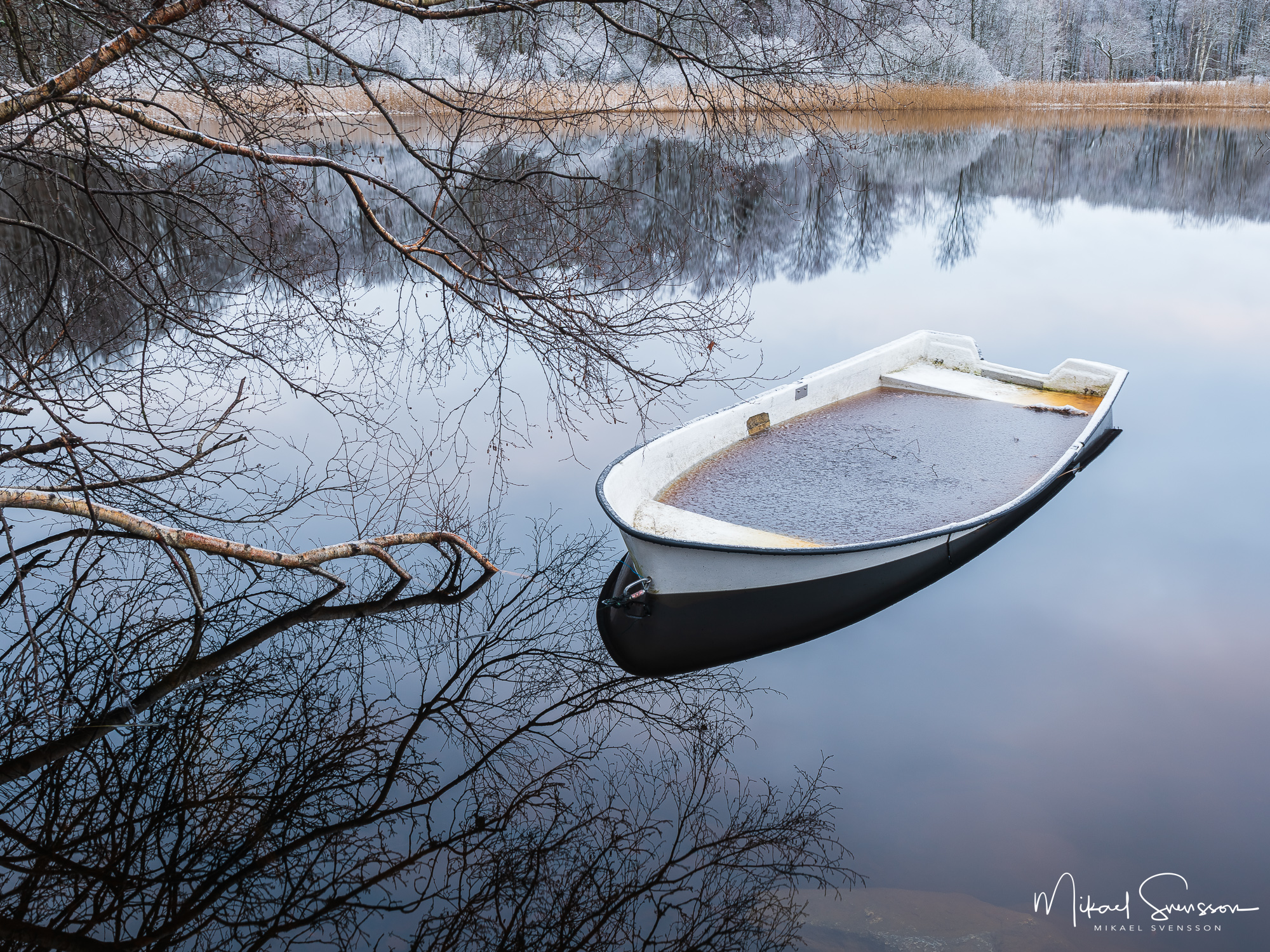 Båt i Ståloppet, Mölndal.