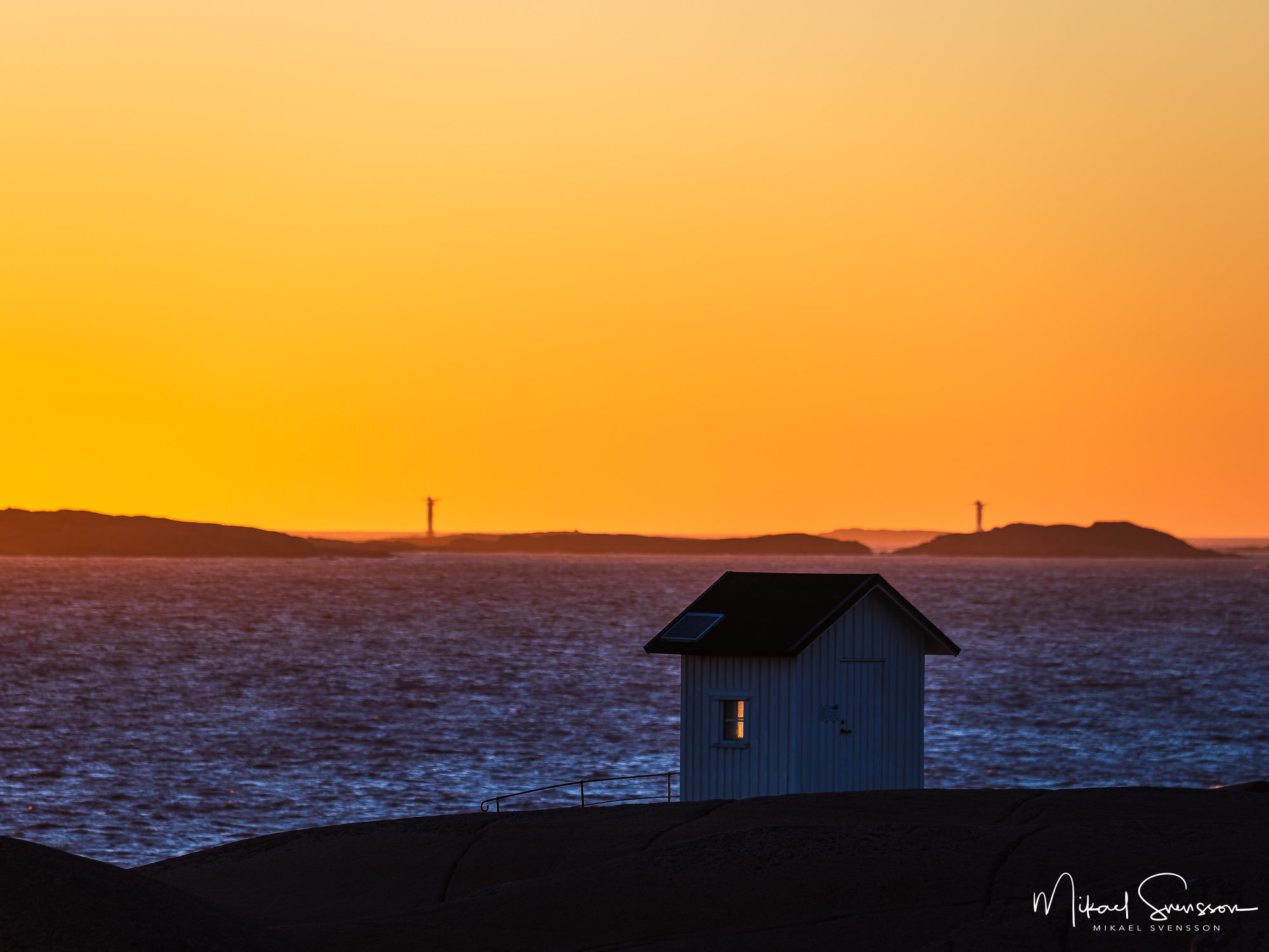 Fyrhuset vid Stångehuvuds naturreservat, Lysekils kommun.