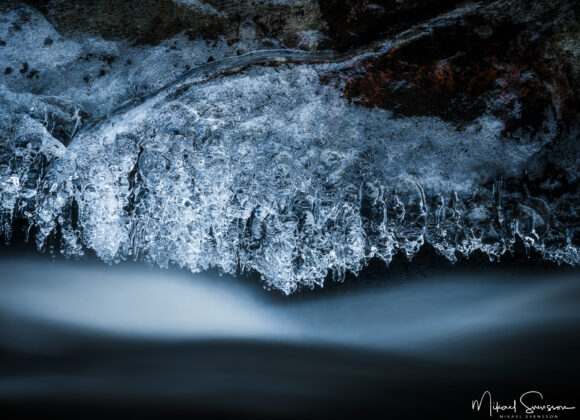Is vid Mölndalsån, Kvarnberget, Härryda kommun