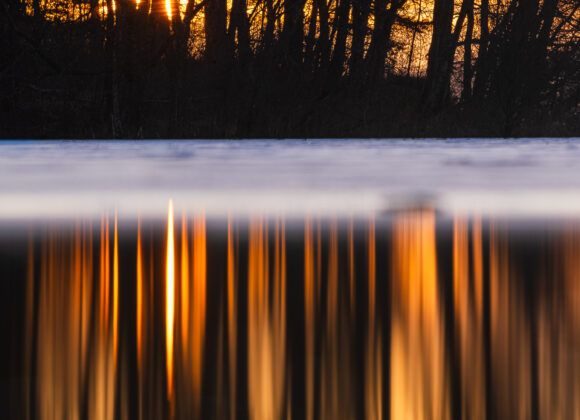 Solnedgång vid Landvettersjön, Härryda kommun