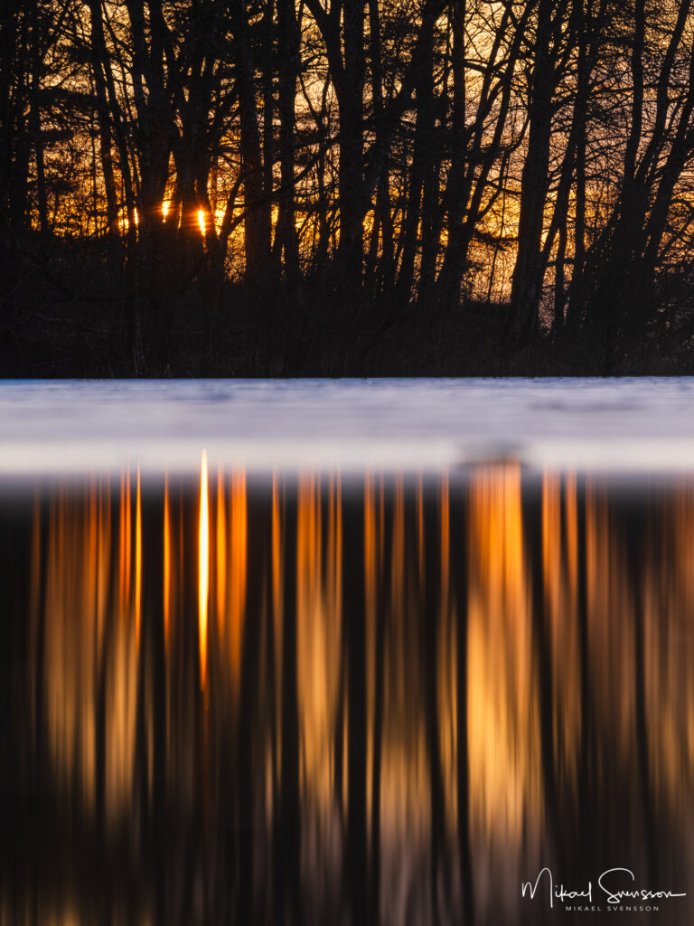 Solnedgång vid Landvettersjön, Härryda kommun