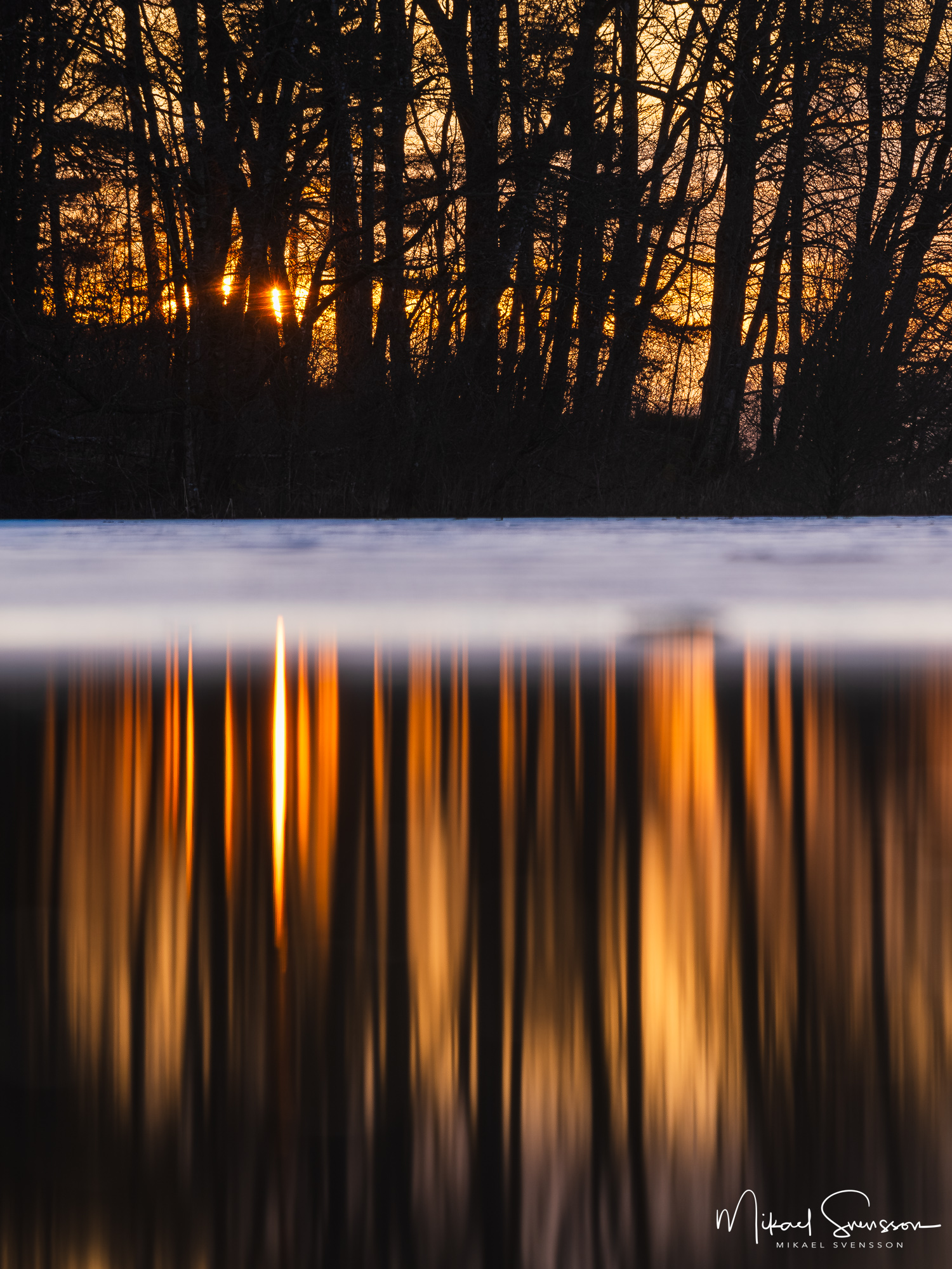 Solnedgång vid Landvettersjön, Härryda kommun