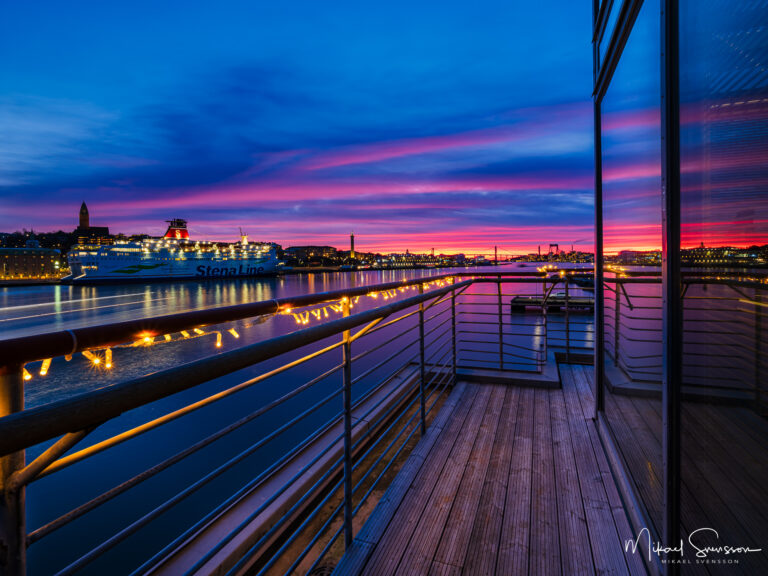 Solnedgång i Göteborg