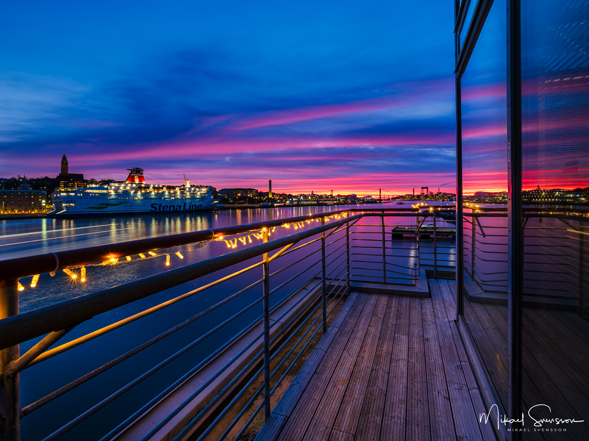 Solnedgång i Göteborg