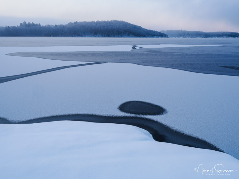 Vinter vid Rådasjön, Härryda kommun