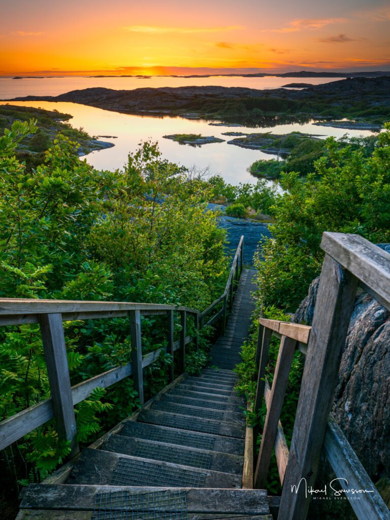 Solnedgång på Koön vid Marstrand