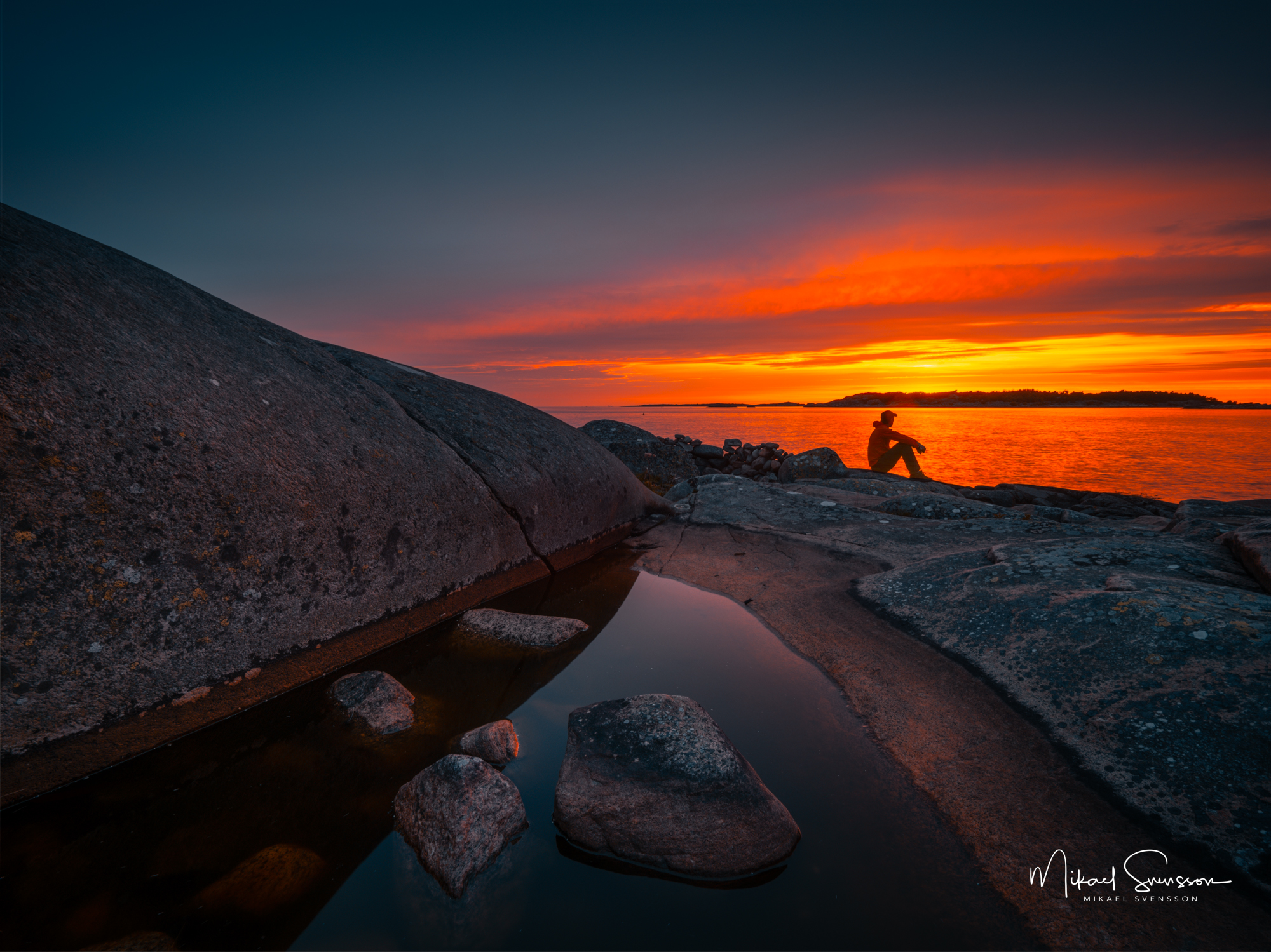 Solnedgång vid Särö Västerskog – En stund av stillhet vid havet Solnedgång vid Särö Västerskog naturreservat, Kungsbacka kommun, Halland.